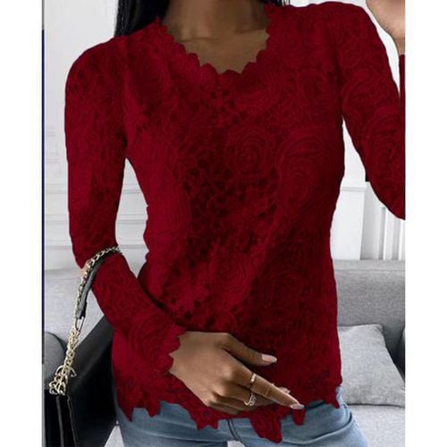 Lace Casual Blouse - Just Fashion Now - Modalova