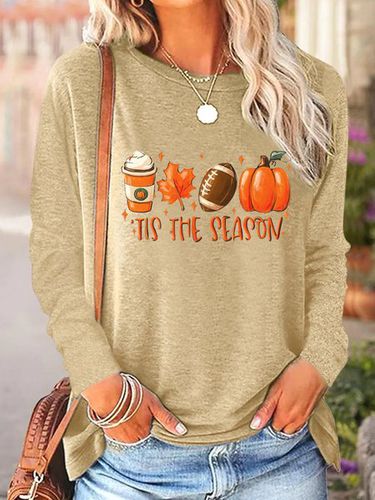 Halloween Jersey Casual Blouse - Just Fashion Now - Modalova