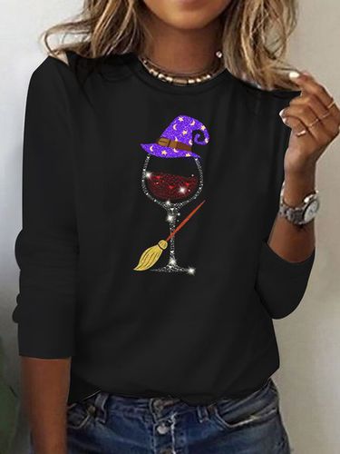 Halloween Design Long Sleeve T-Shirt - Just Fashion Now - Modalova