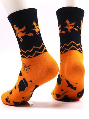 Funny Halloween couple casual cotton socks - Just Fashion Now - Modalova