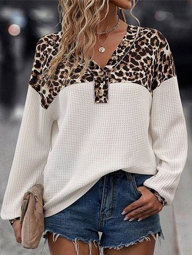 Casual Leopard Sweatshirt - Just Fashion Now - Modalova