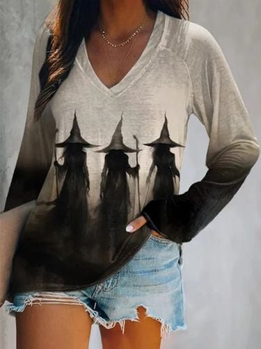 Halloween Crew Neck Casual T-Shirt - Just Fashion Now - Modalova