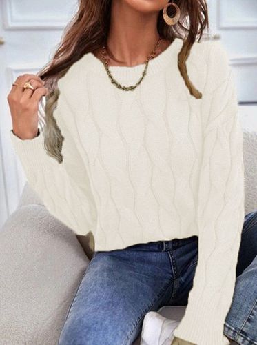 Casual Yarn/Wool Yarn Sweater - Just Fashion Now - Modalova