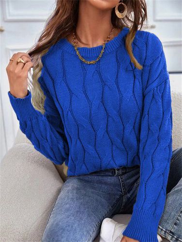 Casual Yarn/Wool Yarn Sweater - Just Fashion Now - Modalova