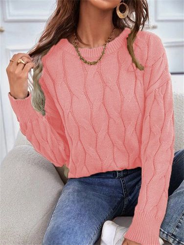 Casual Yarn/Wool Yarn Sweater - Just Fashion Now - Modalova