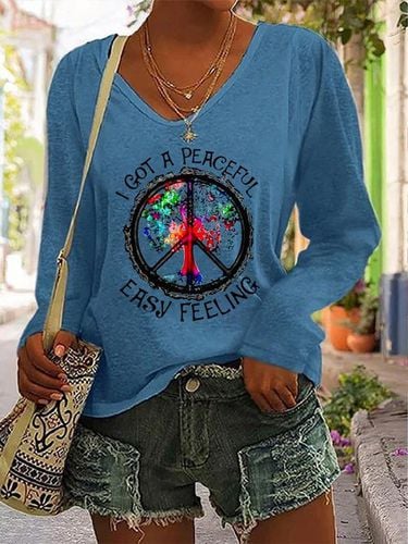 Loose Casual Hippie T-Shirt - Just Fashion Now - Modalova