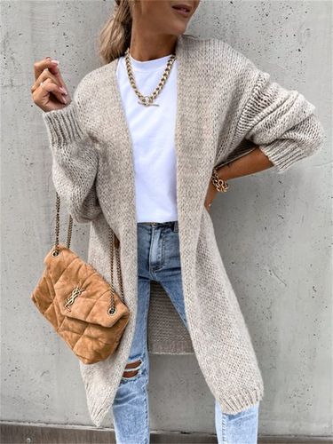 Casual Others Lace Plain Cardigan - Just Fashion Now - Modalova