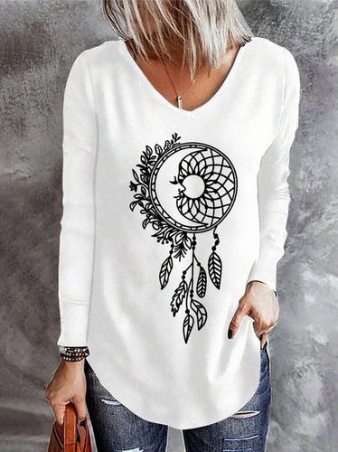 Dreamcatcher Loose Jersey Boho T-Shirt - Just Fashion Now - Modalova