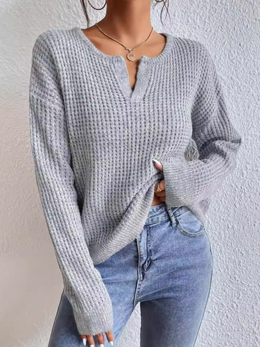 Plain Casual Sweater - Just Fashion Now - Modalova