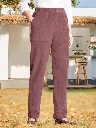 Plain Casual Loose Pants - Just Fashion Now - Modalova