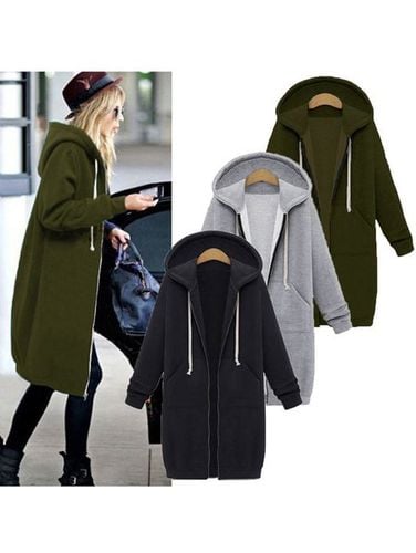 Cotton Casual Hoodie Coat - Just Fashion Now - Modalova