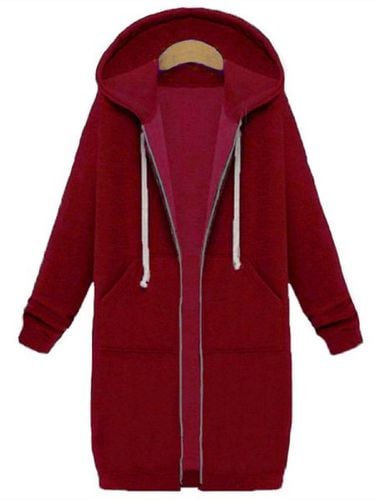 Cotton Casual Hoodie Coat - Just Fashion Now - Modalova