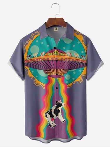 Andreea Dumuta X HARDADDY® UFO Retro Cow Shirt - Modetalente - Modalova