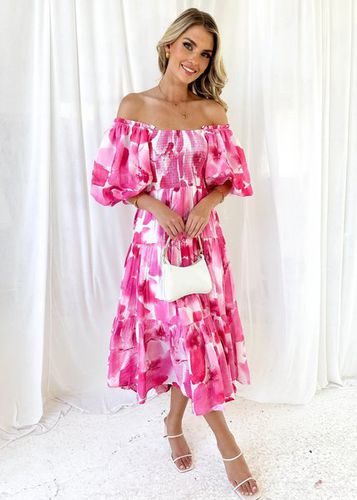Vacation Loose Floral Dress With No - Just Fashion Now - Modalova