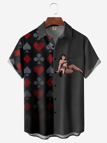 Poker Black Cat Beauty Shirt By Alice Meow - Modetalente - Modalova