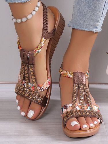 Vacation Plain Slide Sandals - Just Fashion Now - Modalova