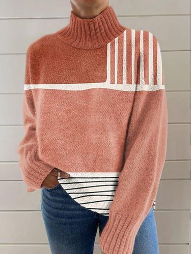 Loose Turtleneck Casual Sweater - Just Fashion Now - Modalova