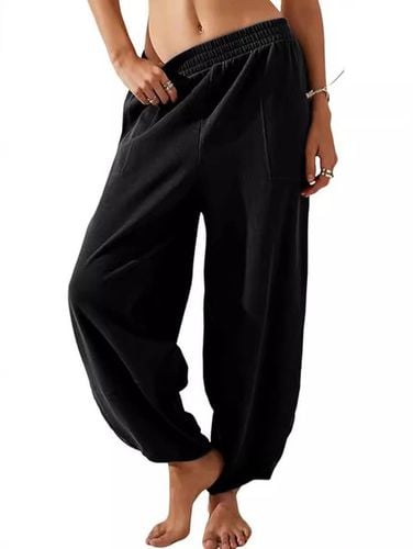 Women's H-Line Bloomers Daily Going Out Pants Black Casual Plain Spring/Fall Pants - Just Fashion Now - Modalova