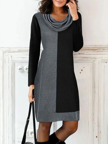 Jersey Loose Casual Dress With No - Just Fashion Now - Modalova