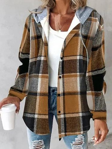 Casual Others Plaid Jacket - Just Fashion Now - Modalova