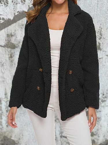 Buckle Loose Casual Jacket - Just Fashion Now - Modalova