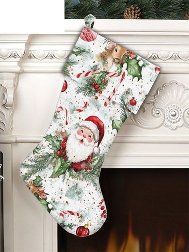 Christmas Print Socks - Just Fashion Now - Modalova