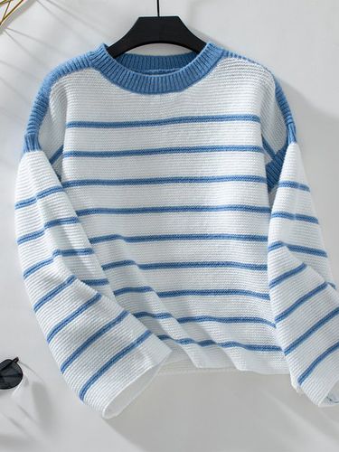 Striped Casual Sweater - Just Fashion Now - Modalova