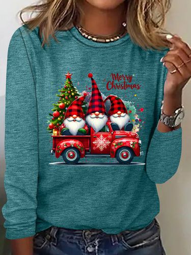 Merry Christmas Casual Long Sleeve Shirt - Just Fashion Now - Modalova