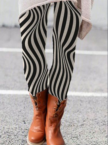 Zebra Print Leggings - Just Fashion Now - Modalova