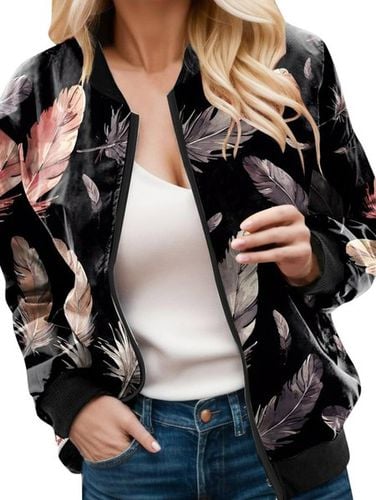 Wrap Floral Casual Jacket - Just Fashion Now - Modalova