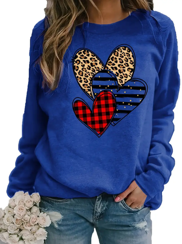 Casual Heart/Cordate Sweatshirt - Just Fashion Now - Modalova