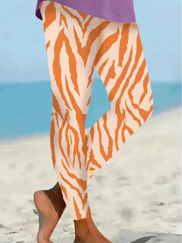 Zebra Print Leggings - Just Fashion Now - Modalova