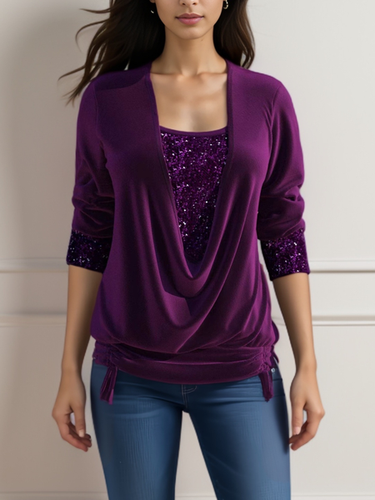 Loose Casual Blouse - Just Fashion Now - Modalova