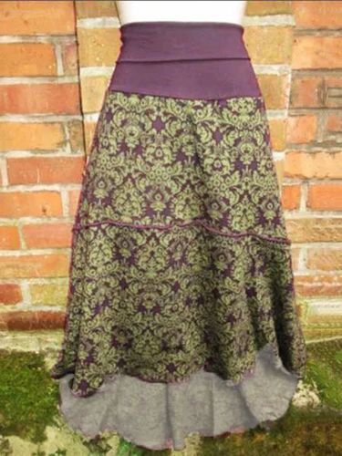 Vintage Cotton-Blend Skirt - Modetalente - Modalova