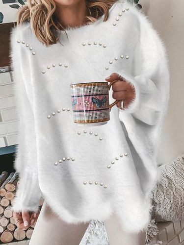 Casual Solid Sweater - Modetalente - Modalova