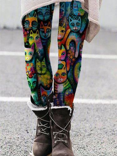 Sheath Floral-Print Leggings - Just Fashion Now - Modalova