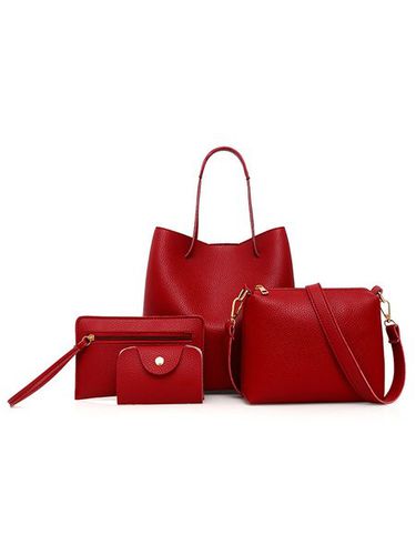 Casual 4PCS PU Crossbody Shoulder Handbag - Just Fashion Now - Modalova