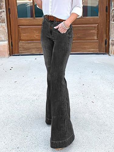 S High Waist Stretchy Bell Bottom Jeans - Modetalente - Modalova
