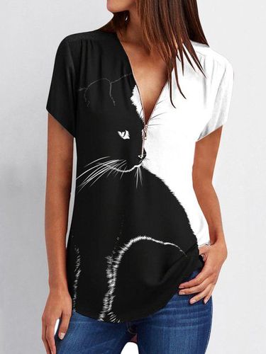 Animal Short Sleeve T-shirt - Modetalente - Modalova