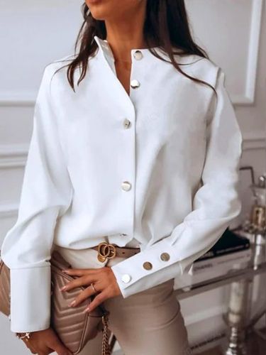 Off Shoulder Sleeve Plain Casual Fit Blouse - Just Fashion Now UK - Modalova