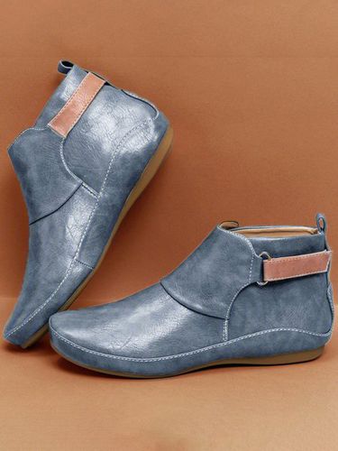 Women Casual Comfy Daily Adjustable Soft Leather Booties - Just Fashion Now - Modalova