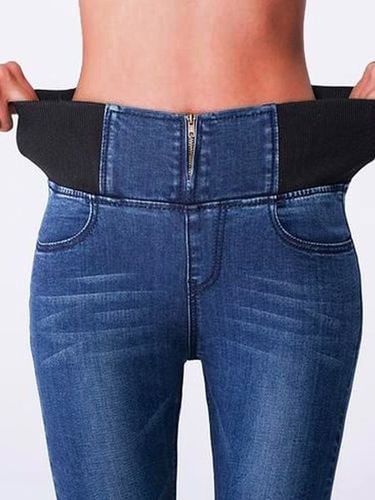 Tight Denim Plain Jeans - Modetalente - Modalova