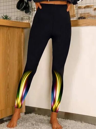 Regular Fit Gradient Pattern Leggings - Just Fashion Now - Modalova