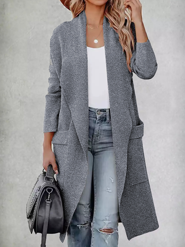 Casual Loose Woolen Other Coat - Just Fashion Now - Modalova