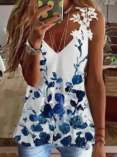 Elegant Floral Loosen Short Sleeve T-Shirt - Just Fashion Now - Modalova