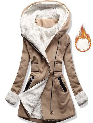 Cross Neck Loose Cotton Overcoat - Just Fashion Now UK - Modalova