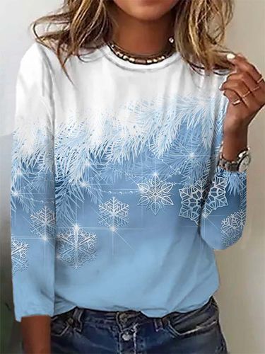 Casual Christmas Long sleeve T-Shirt - Just Fashion Now - Modalova