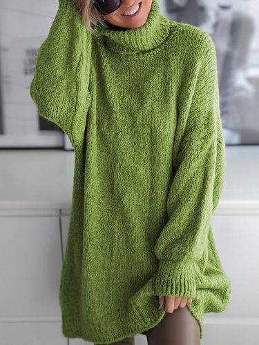 Casual Long Sleeve Top Sweater TUNIC - Modetalente - Modalova