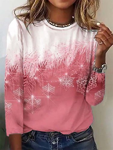 Casual Christmas Long sleeve T-Shirt - Just Fashion Now - Modalova