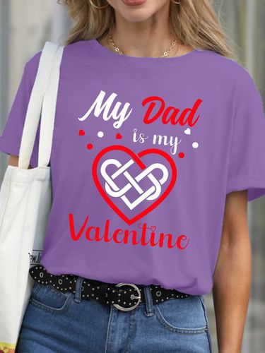 Lilicloth X Abu My Dad Is My Valentine Women's T-Shirt - Just Fashion Now - Modalova
